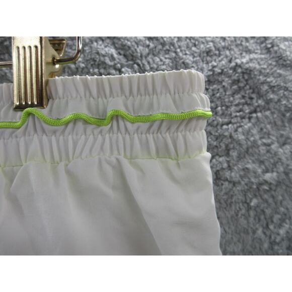 NWT Sergio Tacchini TCP Shorts Mens Size Large Mesh Lined WHITE LIME Shorts - Picture 9 of 13